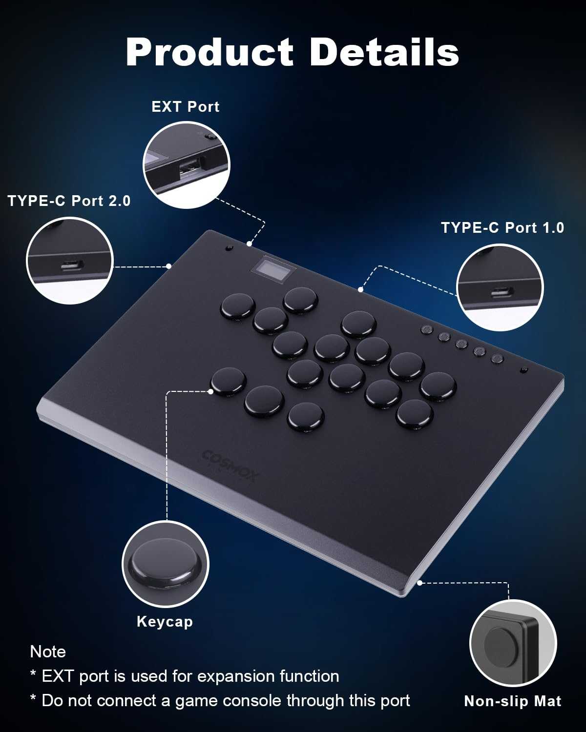 [哈Game族]Haute42 HautePad COSMOX M ULTRA 鋁合金 A4 RGB街機格鬥鍵盤 16鍵