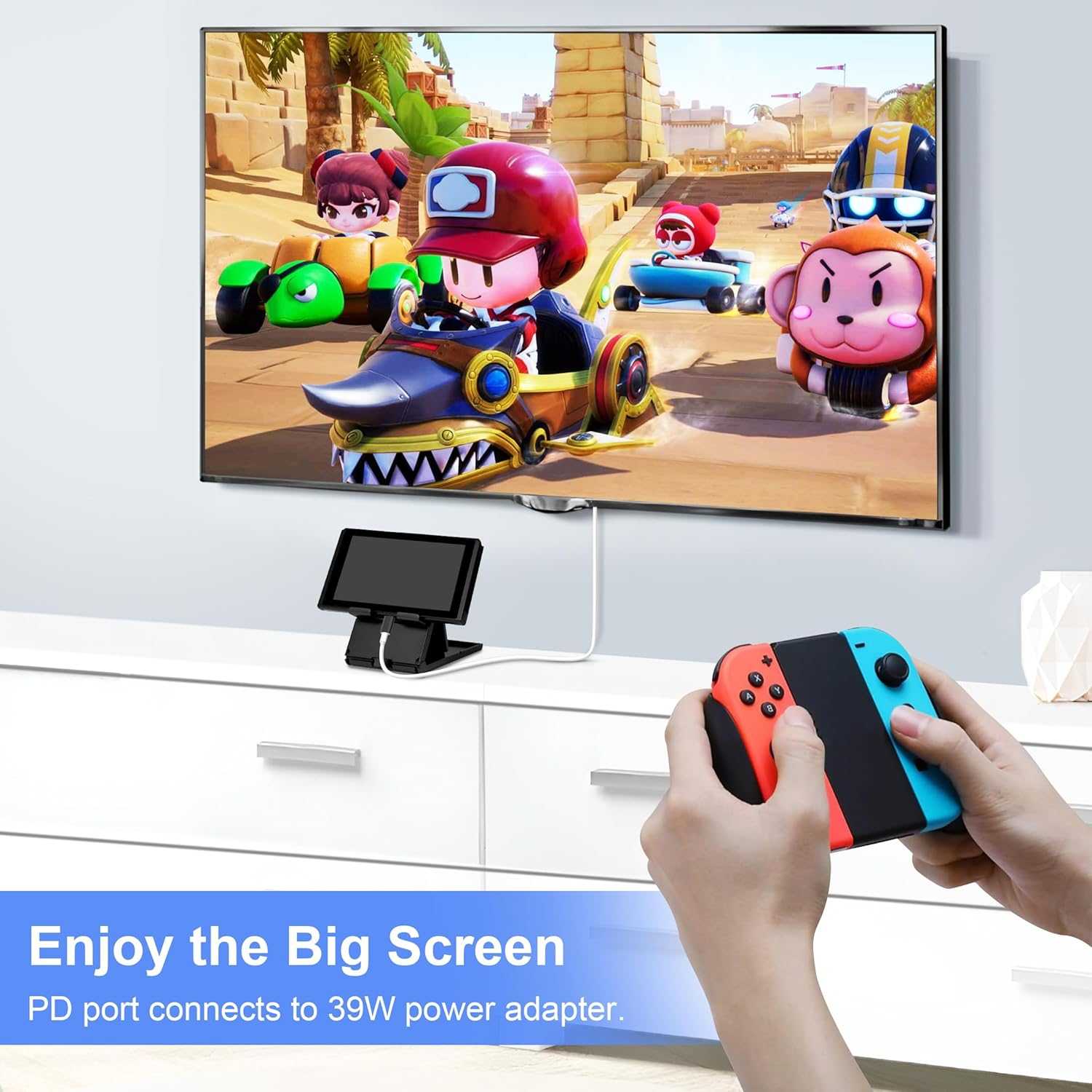 任天堂 Switch USB-C轉HDMI 轉接器 Type-C轉 HDMI 轉換線 4K/1080P 100WPD