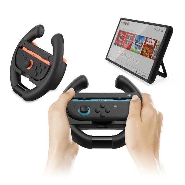 [哈Game族]DOBE TNS-3195 NS2 Joy-Con 2 方向盤【二入裝】賽車遊戲配件 獨特造型設計