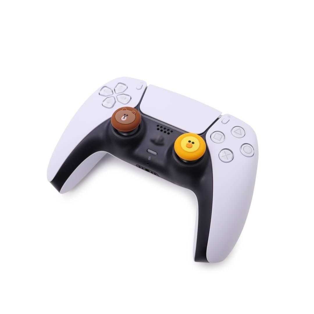 [哈Game族]GARMMA LINE 熊大/莎莉 PS5/XBS/Switch PRO控制器 蘑菇頭套 手把類比搖桿套