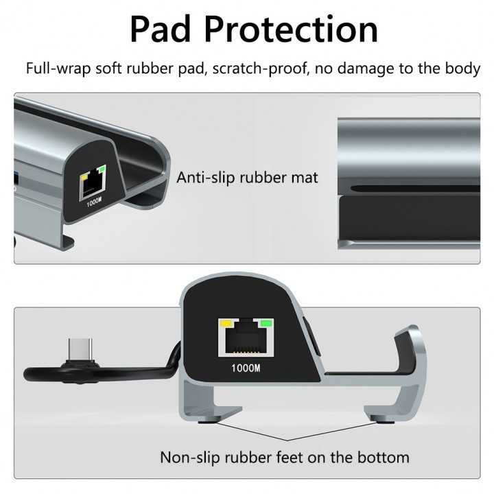 華金 HC-86 ROG ALLY/Steam Deck 六合一多功能擴展塢USB 3.0連接埠 USB-C PD連接埠