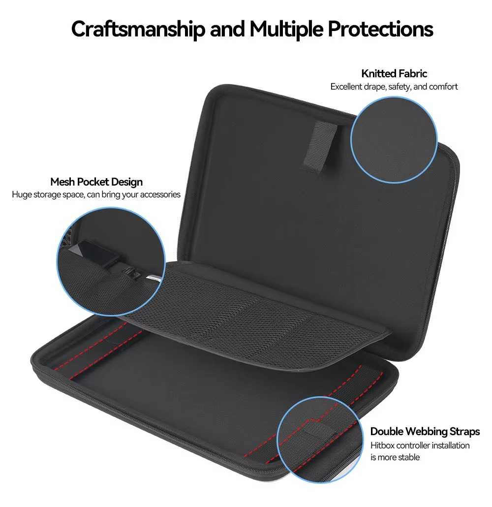 [哈Game族]Haute42 Hitbox 無桿控制器保護便攜包 Haute42 控制器收納包 手提旅行手提包 硬殼