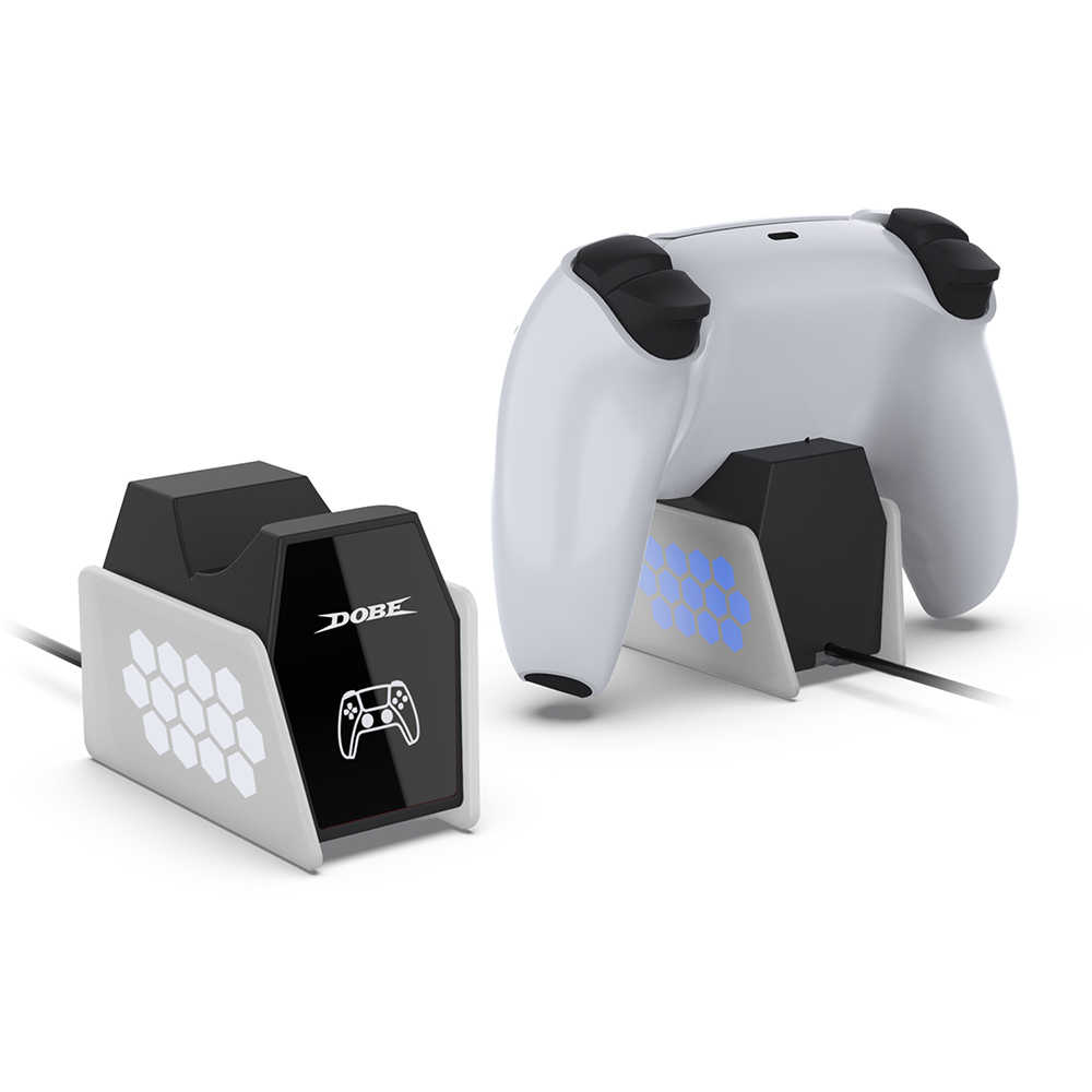 [哈Game族]DOBE TP5-35132 PS5控制器充電座 RGB燈光 單手把充電底座 PS5 EDGE 亦可充電