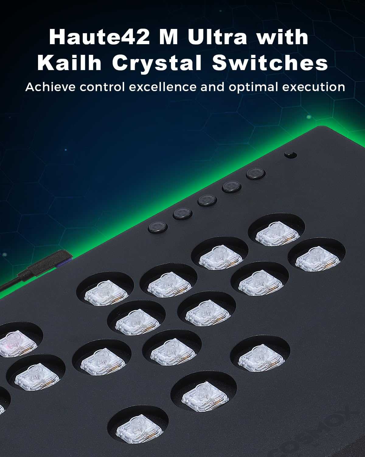 [哈Game族]Haute42 HautePad COSMOX M ULTRA 鋁合金 A4 RGB街機格鬥鍵盤 16鍵