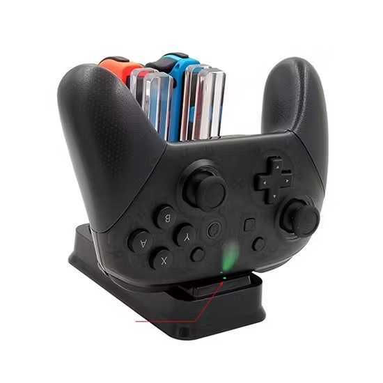 [哈Game族]IPLAY HBS-115 NS Joy-Con 炫彩四充電+雙PRO手把座充 充電底座可當主機底座