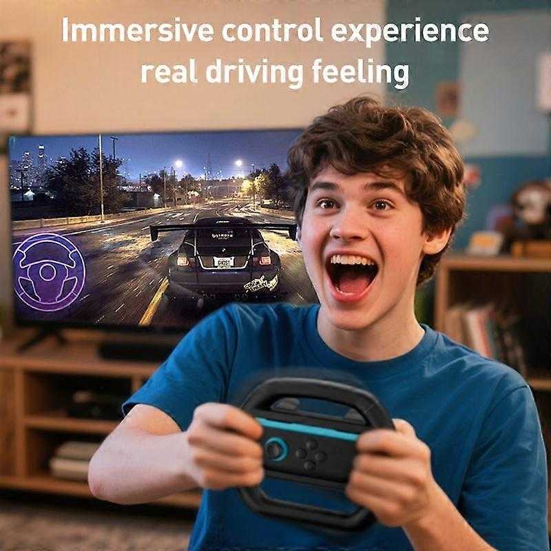 NS2 IPLAY HBS-2813-C 左右手把方向盤(四入裝)簡易賽車方向盤控制器 ABS材質 輕鬆安裝 精準貼合