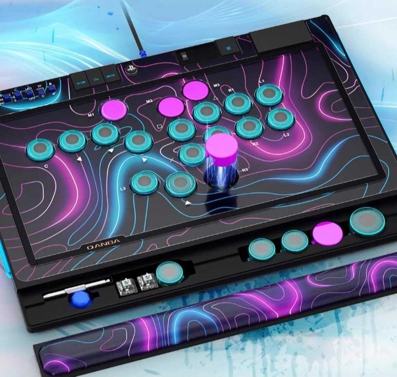 QANBA 拳霸 藍寶石S1 全按鍵街機搖桿 櫻桃軸機械式Hitbox 支援PS5/PS4/PC SONY官方授權