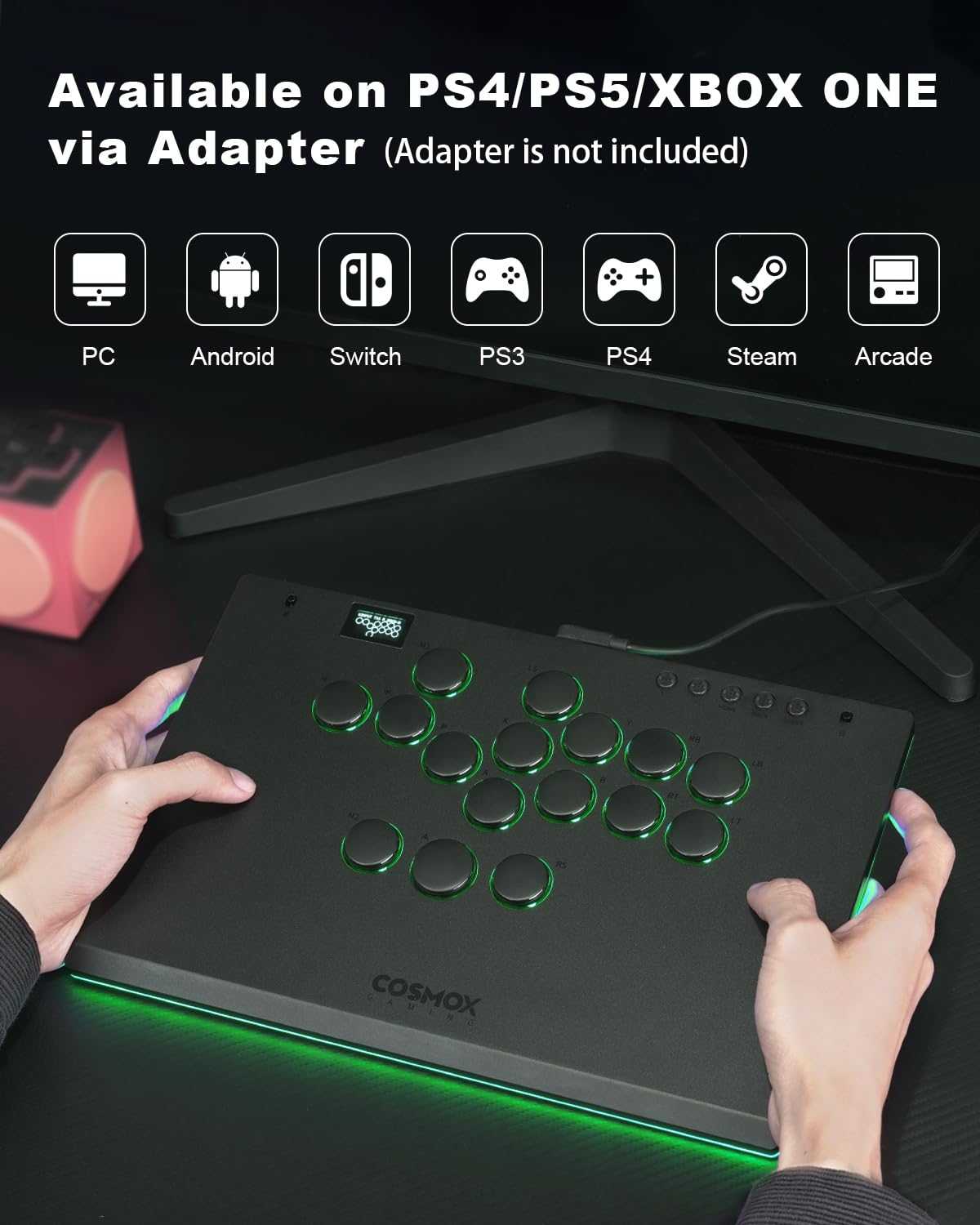 [哈Game族]Haute42 HautePad COSMOX M ULTRA 鋁合金 A4 RGB街機格鬥鍵盤 16鍵