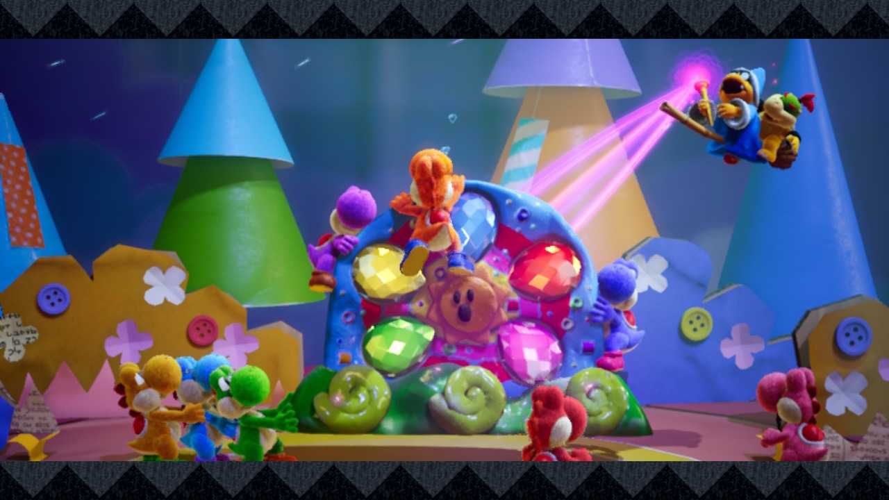 NS 耀西的手工世界 中文版 Yoshis Crafted World 紙杯、空箱所構成的手工世界 各個場景都佈滿著機關