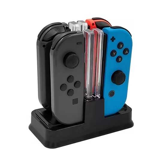 [哈Game族]IPLAY HBS-115 NS Joy-Con 炫彩四充電+雙PRO手把座充 充電底座可當主機底座