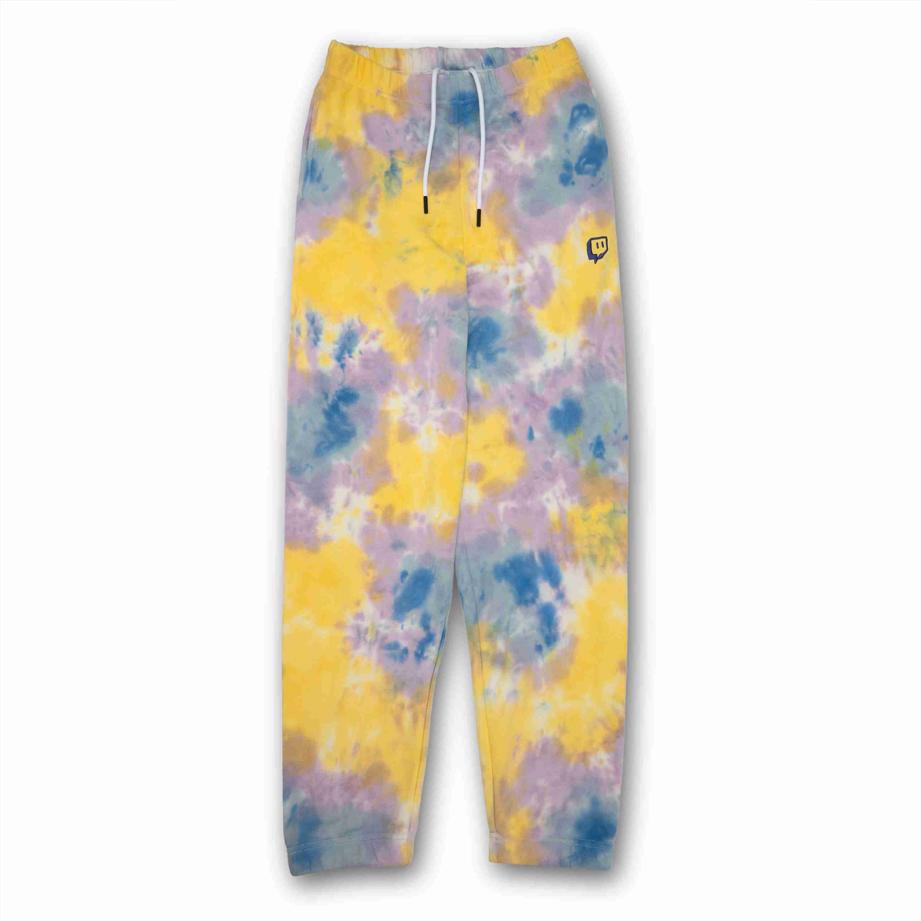 Twitch 紮染運動褲 - 黃藍色紮染