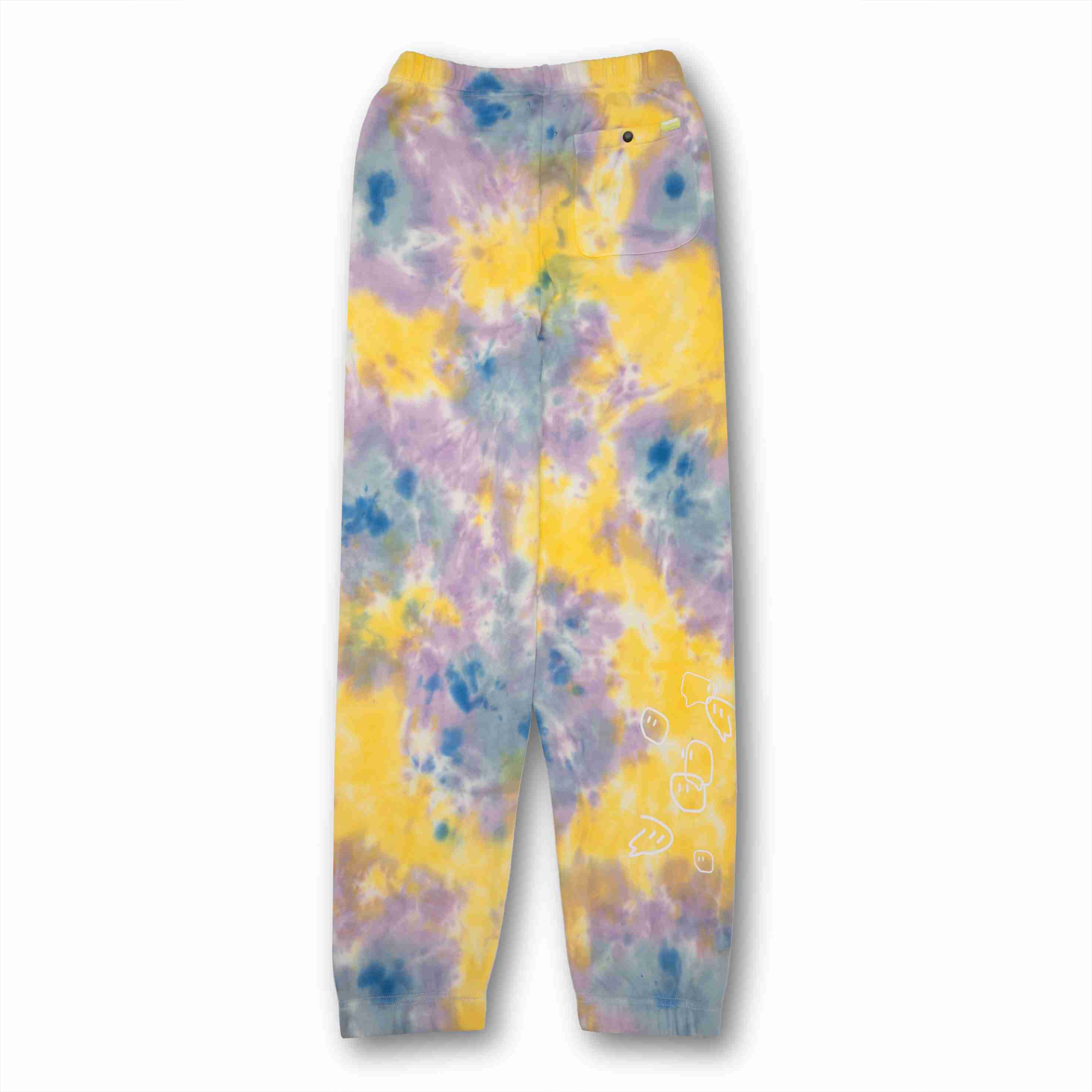 Twitch 紮染運動褲 - 黃藍色紮染