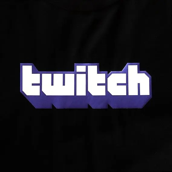 Twitch logo tee Twitch _S 標誌黑Ｔ