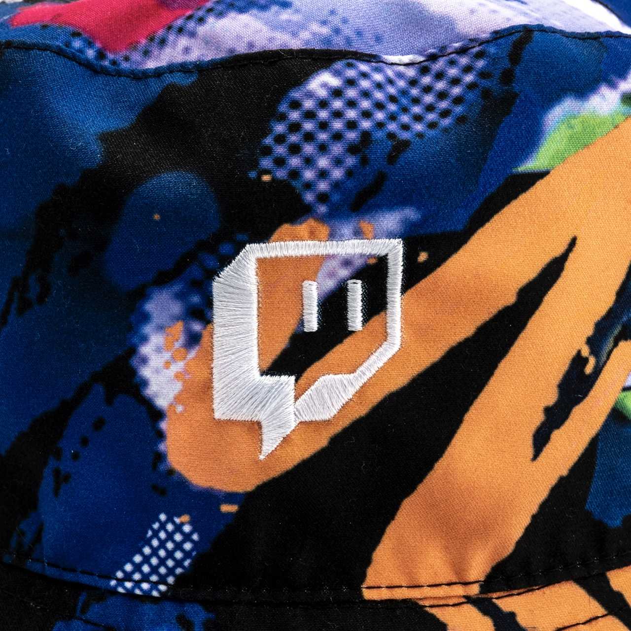 Twitch 漁夫帽 - 黑色多色印花