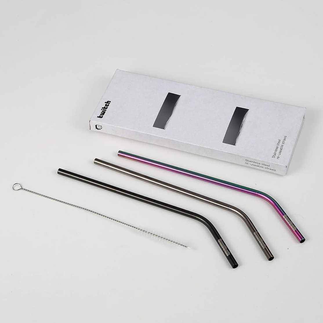 【BeyondGoodsTw】Twitch 三入環保吸管 環保不鏽鋼吸管 Twitch 實況周邊 友善海龜 環保材質