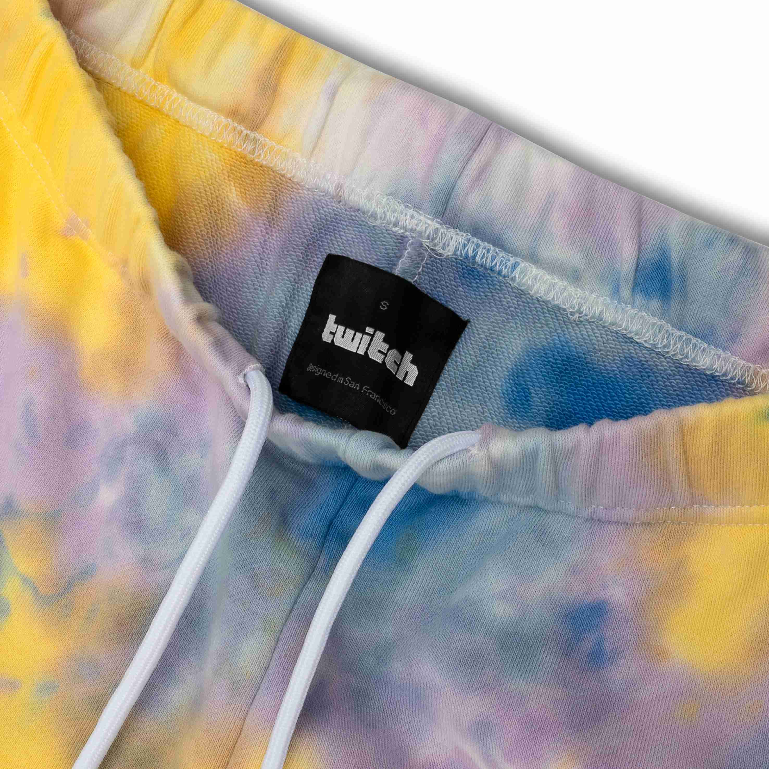 Twitch 紮染運動褲 - 黃藍色紮染