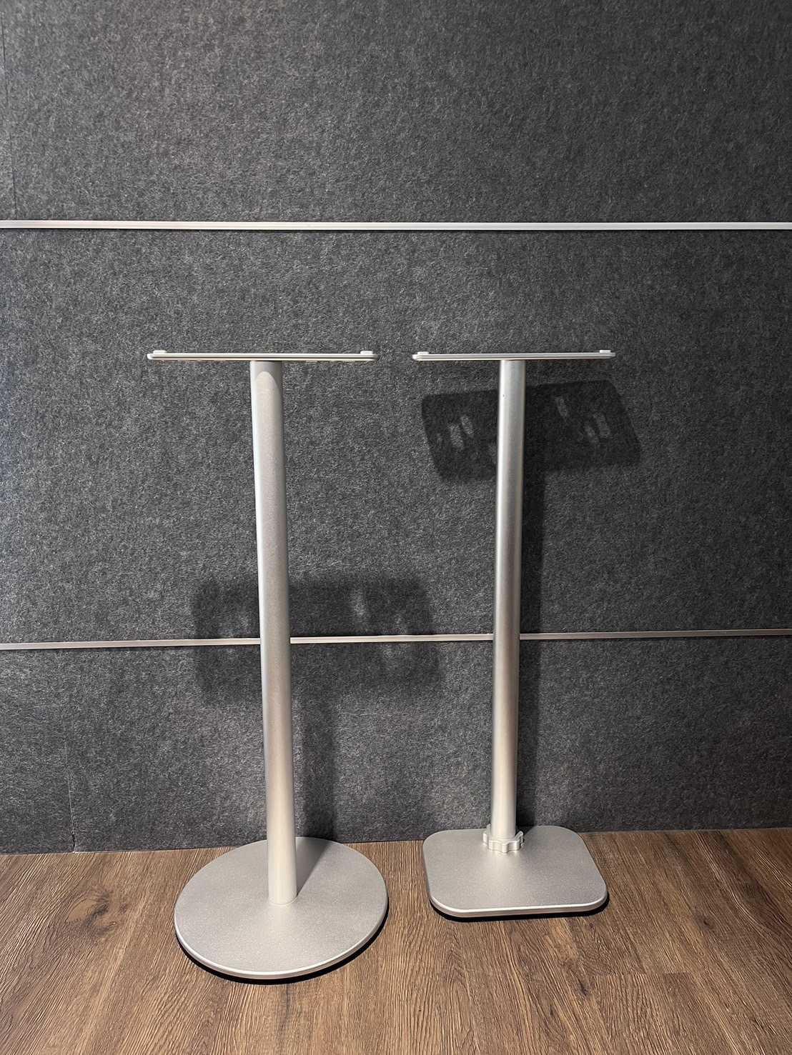 圓底一般款 / 方底貼牆款【響域．台中聲霸專門展間】HT-A9M2專用鋁合金 可藏線喇叭架(銀)  | 現貨