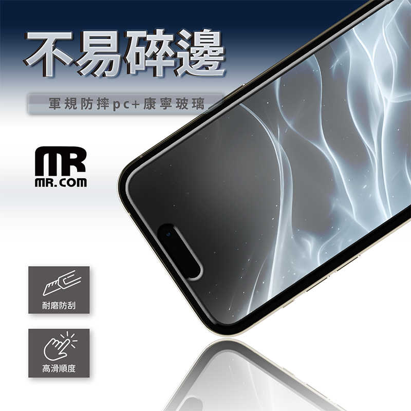 Mr.com 軍規防爆防窺玻璃保護貼 for iPhone 16 螢幕保護貼 玻璃貼 保護貼 抗靜電背膠 防爆防摔 抗壓