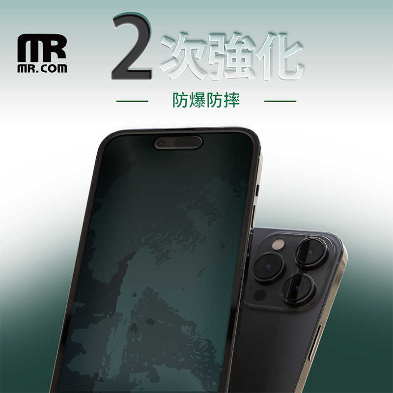 Mr.com 軍規防爆玻璃保護貼 for iPhone 16 螢幕保護貼 玻璃貼 保護貼 抗靜電背膠 防爆防摔 耐擊抗壓