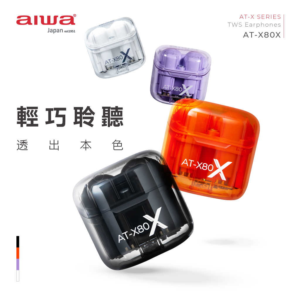 AIWA 愛華 ENC降噪真無線藍牙耳機 AT-X80X