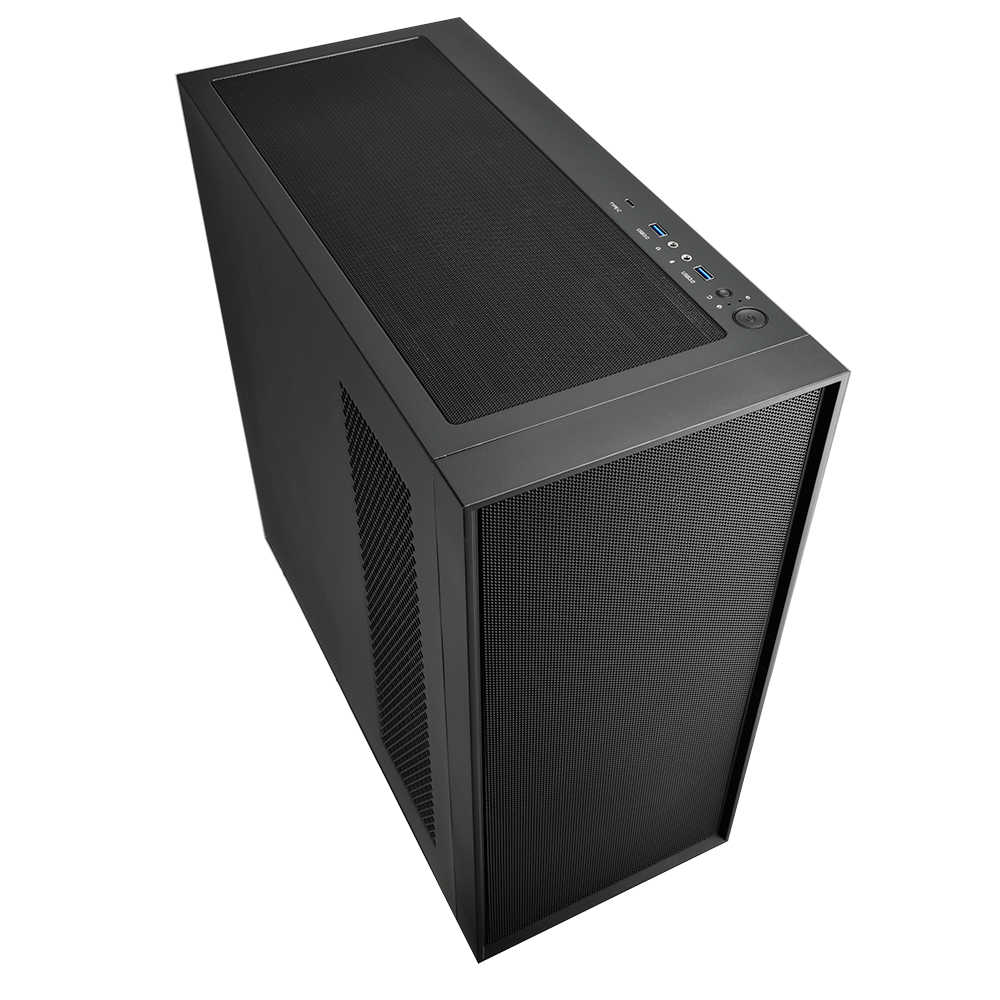 視博通 SW437 黑色 Type-C 360 水冷排 12cm 風扇 3.5” HDD 硬碟 ATX 電腦機殼