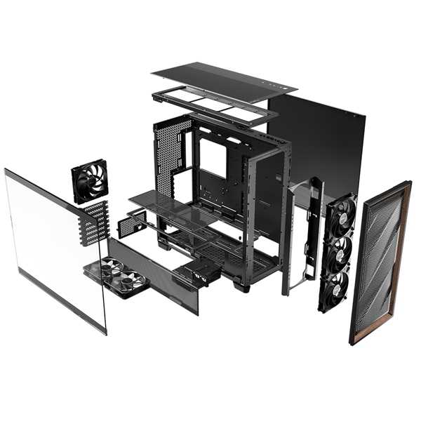 Antec FLUX PRO 電腦機殼 14cm 風扇 散熱 白色 E-ATX 數位顯示 Type-C 360