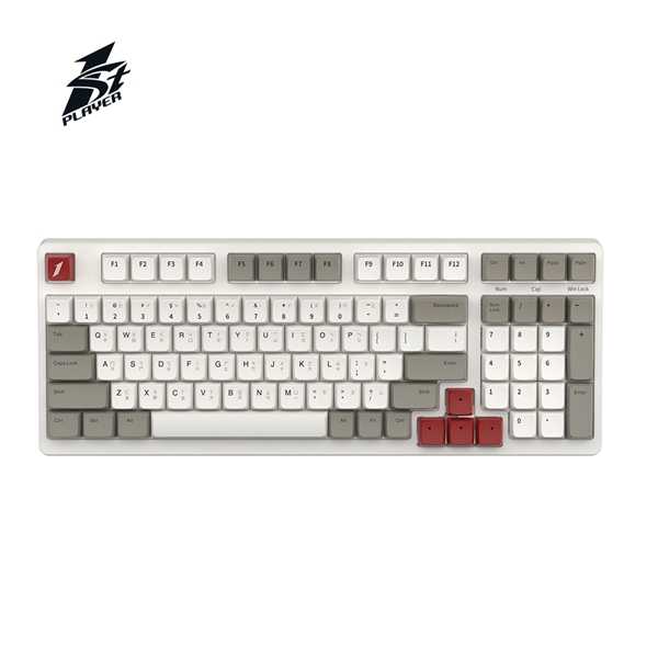 1STPLAYER首席玩家 MK980 白圭之惑 熱昇華 PBT 98鍵 青軸 紅軸 茶軸 黃軸 插拔軸 鍵盤 機械鍵盤