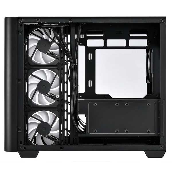 FSP 全漢 M580 白色 Type-C 海景房 ARGB 風扇 ATX 背插式 電腦機殼 360 水冷排 曲面側板