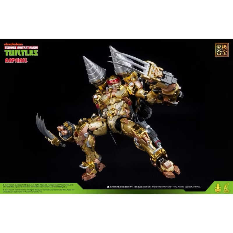 ￼現貨免等 盒優 含限量卡 正版授權 響指動漫 忍者神龜 會場限定 金色拉斐爾 電鍍金拉斐爾 金耀拉斐爾