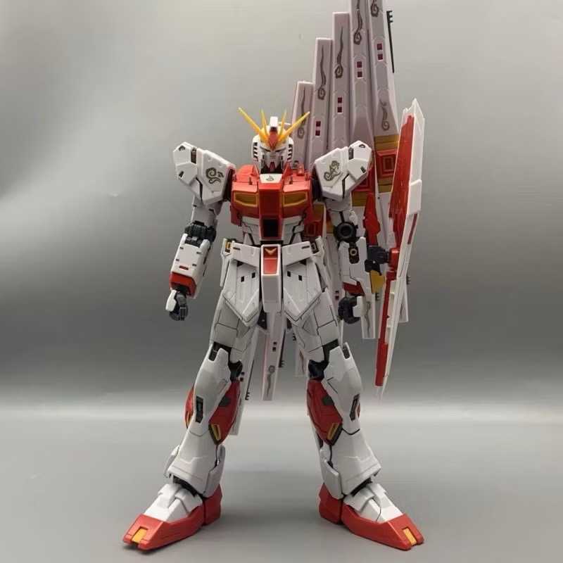 現貨 副廠 大班 6619 MG 1/100 中國限定 中國紅 雙翼版 祥雲牛鋼 卡版 卡牛