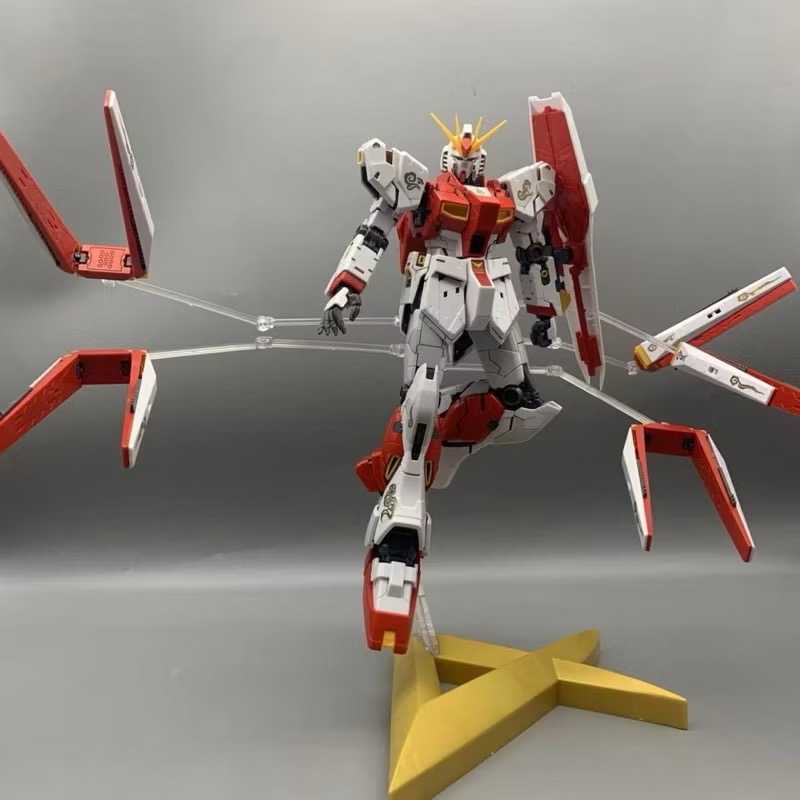 現貨 副廠 大班 6619 MG 1/100 中國限定 中國紅 雙翼版 祥雲牛鋼 卡版 卡牛