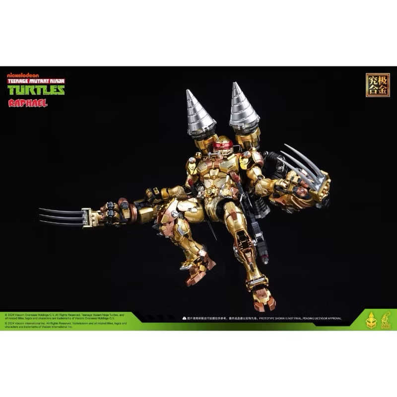 ￼現貨免等 盒優 含限量卡 正版授權 響指動漫 忍者神龜 會場限定 金色拉斐爾 電鍍金拉斐爾 金耀拉斐爾