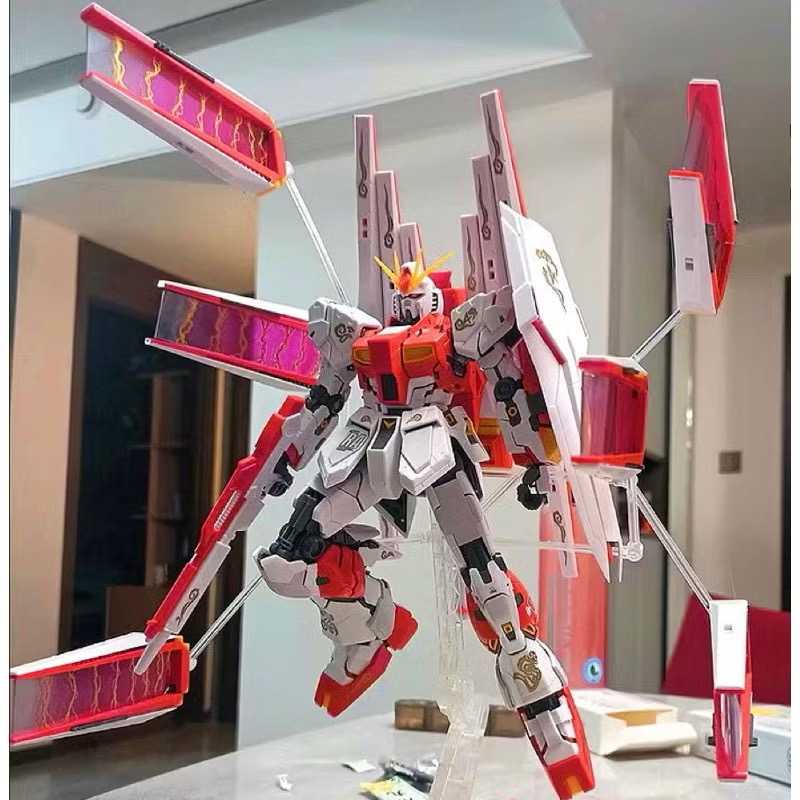 現貨 副廠 大班 6619 MG 1/100 中國限定 中國紅 雙翼版 祥雲牛鋼 卡版 卡牛