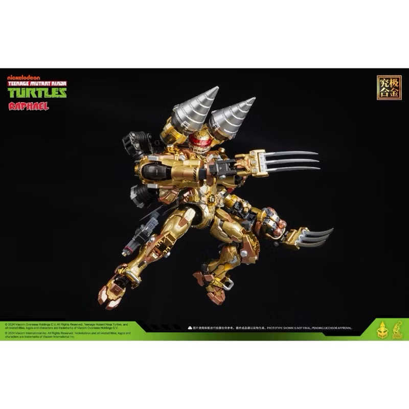￼現貨免等 盒優 含限量卡 正版授權 響指動漫 忍者神龜 會場限定 金色拉斐爾 電鍍金拉斐爾 金耀拉斐爾