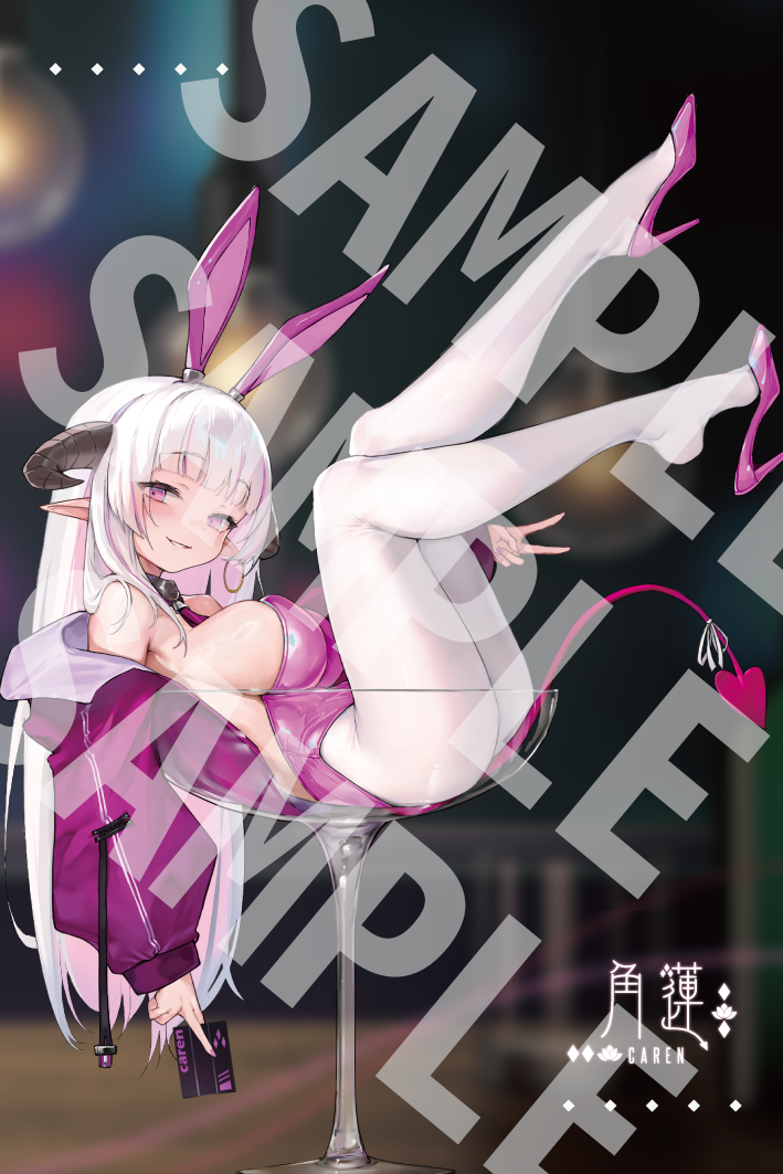 【雲際線周邊】兔滿街酒吧夜 - 薇恩與角蓮掛軸現貨  50x76.5cm掛軸