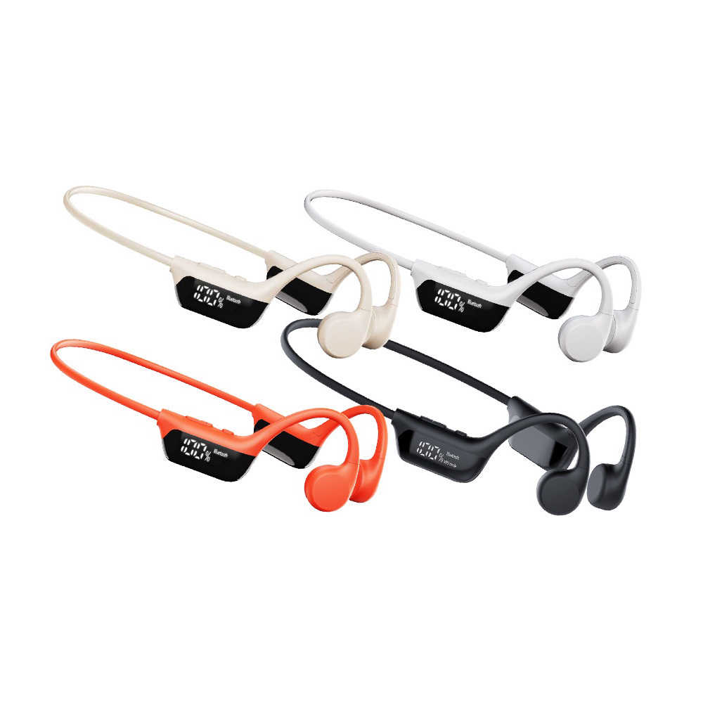 【米覓 mimax】LED數顯螢幕骨傳導藍牙耳機 CS10 4色 藍牙耳機 骨傳導 雙設備連接