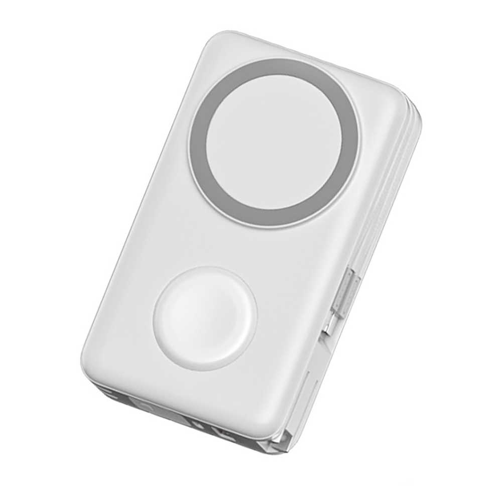 【米覓 mimax】磁吸無線充電支架行動電源 20000mAh Magsafe 行動電源 磁吸充 自帶AC插頭