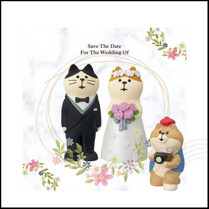 日本進口 DECOLE concombre 現貨正版 結婚貓咪 洋裝 西式貓咪 婚禮擺飾 結婚禮物 公仔 裝飾品 禮物