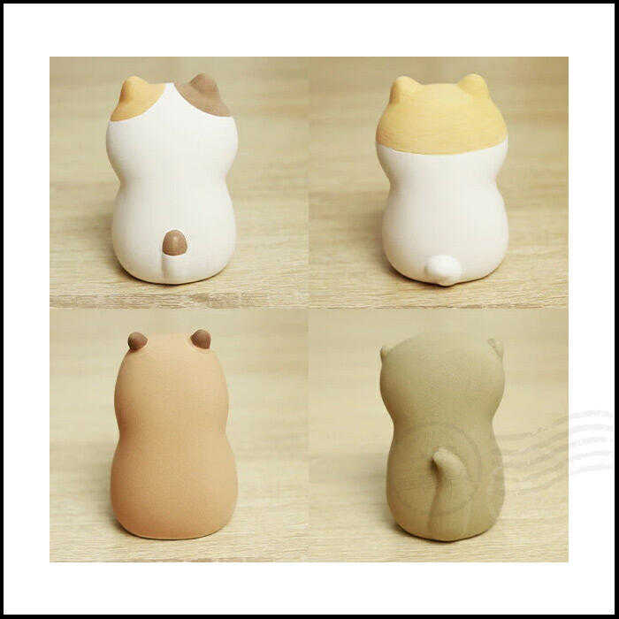 日本進口 DECOLE現貨正版 動物喝茶擴香石 薰香陶瓷 柴犬款 公仔 裝飾品 禮物 【YB-86812】