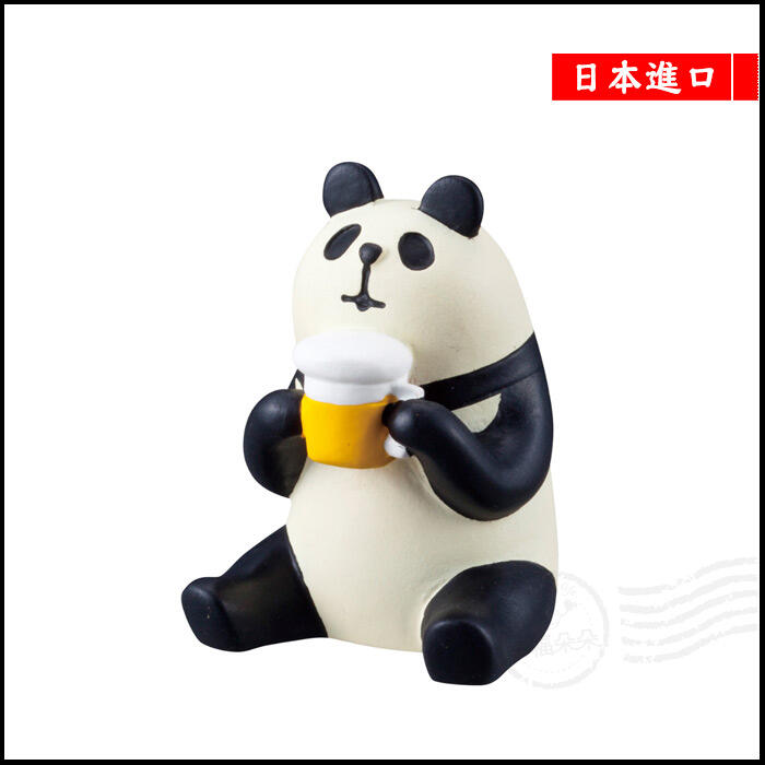 日本進口 DECOLE concombre 現貨正版 三毛貓酒吧 / 喝啤酒的熊貓 攝影道具 (ZCB-65875)