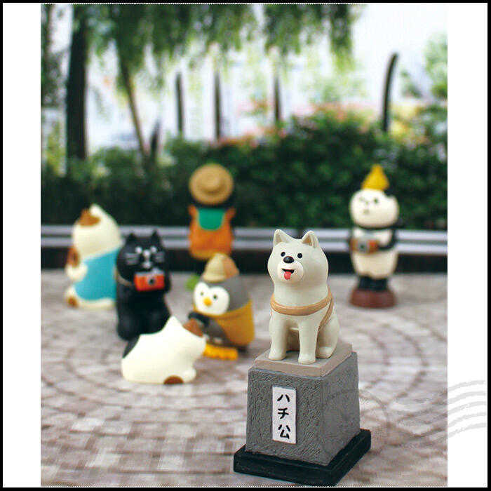 日本進口 DECOLE concombre 現貨正版 世界旅貓公仔 / 東京涉谷忠犬八公銅像公仔(ZCB-59731)