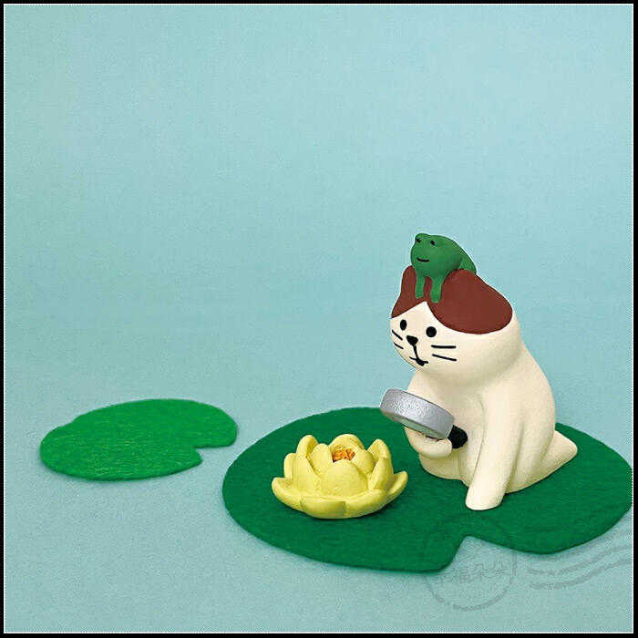 日本進口 DECOLE concombre 現貨正版 雨天散步系列 / 愛觀察的貓咪 公仔 (ZSV-90344E)