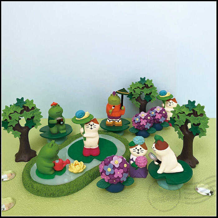 日本進口 DECOLE concombre 現貨正版 雨天散步系列 / 愛觀察的貓咪 公仔 (ZSV-90344E)