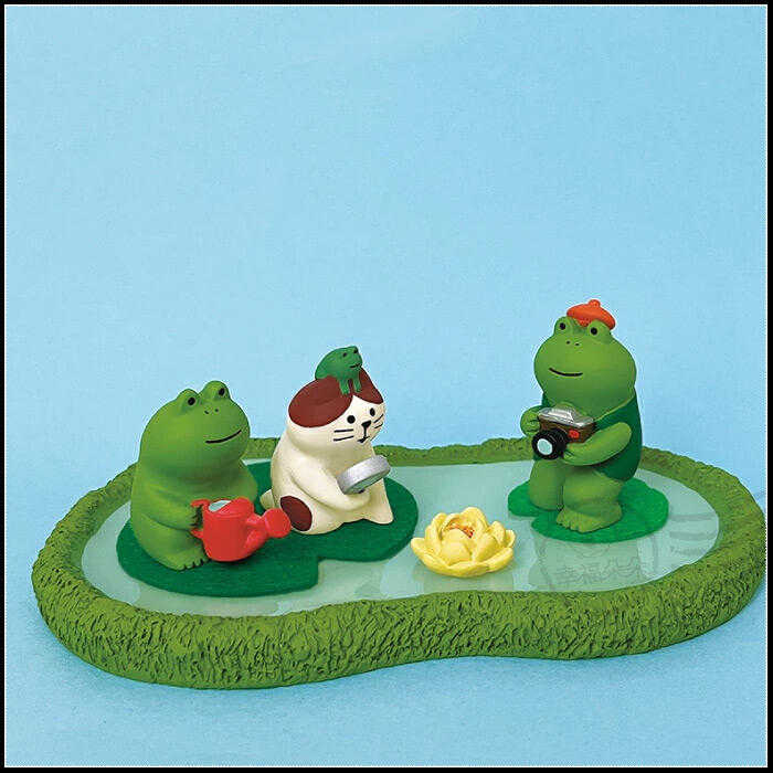 日本進口 DECOLE concombre 現貨正版 雨天散步系列 / 澆花的青蛙 公仔 (ZSV-90345E)