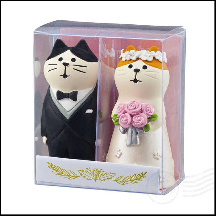 日本進口 DECOLE concombre 現貨正版 結婚貓咪 洋裝 西式貓咪 婚禮擺飾 結婚禮物 公仔 裝飾品 禮物