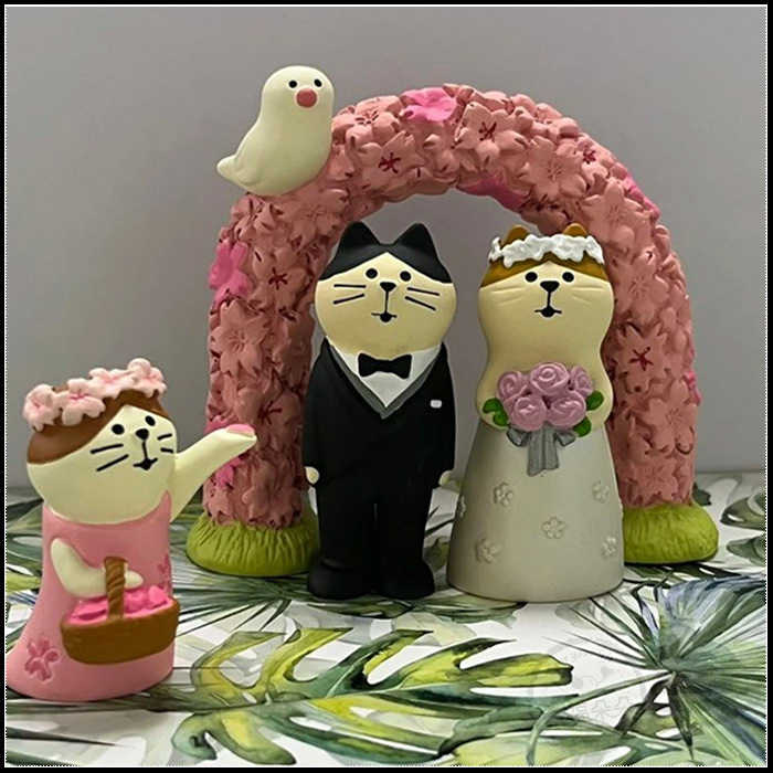 日本進口 DECOLE concombre 現貨正版 結婚貓咪 洋裝 西式貓咪 婚禮擺飾 結婚禮物 公仔 裝飾品 禮物