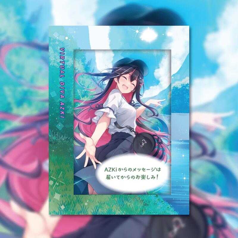 hololive彩色相框 Azki 卡磚 壓克力相框 明信片框 明信片 親簽 複製簽