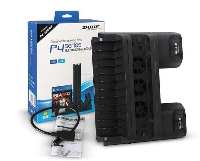 【kiho金紘】PS4 DOBE 10XX/20XX/70XX 多功能主機風扇直立架+手把充電座+遊戲片架