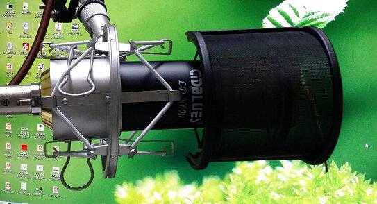 【kiho金紘】 錄音廣播話筒U型 金屬防噴罩 小防噴網 麥克風電腦 K歌