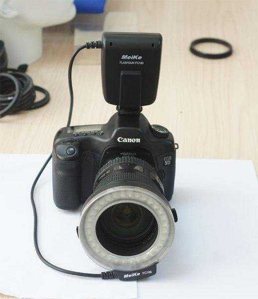 【kiho金紘】美科FC100環型閃光燈 MEIKE FC-100 LED持續燈導光微距近攝